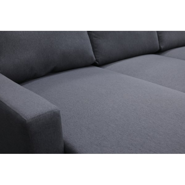 Sovesofa U-formet mørkegrå - Dream Sovesofa U-formet mørkegrå - Dream