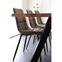 Middelfart spisestuestol - lys brun/svart Middelfart spisestuestol - lys brun/svart