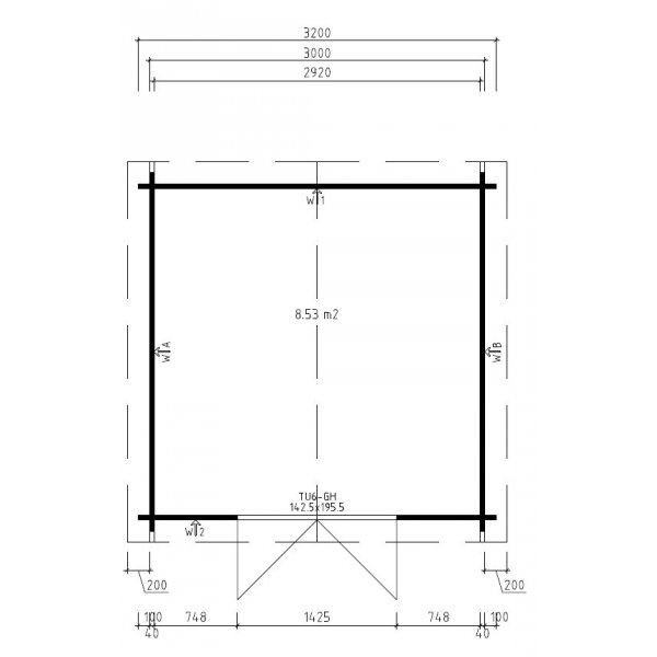 Bod Arne J - 10 m² Bod Arne J - 10 m²