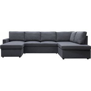 Sovesofa U-modell m�rkegr� - T�rn�