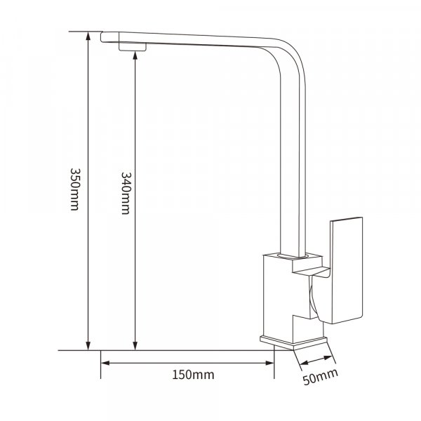 Kjøkkenkran Daisy - Gull Kjøkkenkran Daisy - Gull