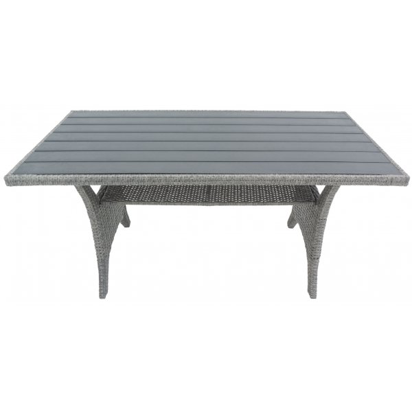 Tor utendørs sofasett med rotting spisebord - Grå syntetisk rotting Tor utendørs sofasett med rotting spisebord - Grå syntetisk rotting