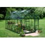 Magnum drivhus - 9,9 m svart, med herdet glass