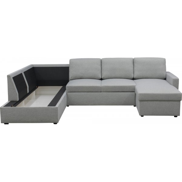 U-sofa sovesofa Tärnö vendbar med oppbevaring - 304 cm - lys grå U-sofa sovesofa Tärnö vendbar med oppbevaring - 304 cm - lys grå