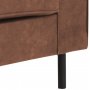 Sandö 2,5-seters sofa - Cognac øko-skinn Sandö 2,5-seters sofa - Cognac øko-skinn