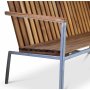 Alva hagebenk | utesofa - Teak og galvanisert stl