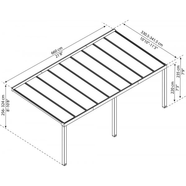 Altantak Stockholm 3.4X6.6 - Gr�