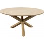 Salt� rundt spisebord i gr� teak - 150 cm diameter
