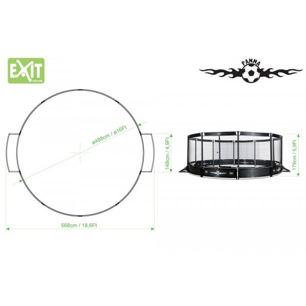 Fotballbinge med nett - Arena Panne Fotballbinge med nett - Arena Panne