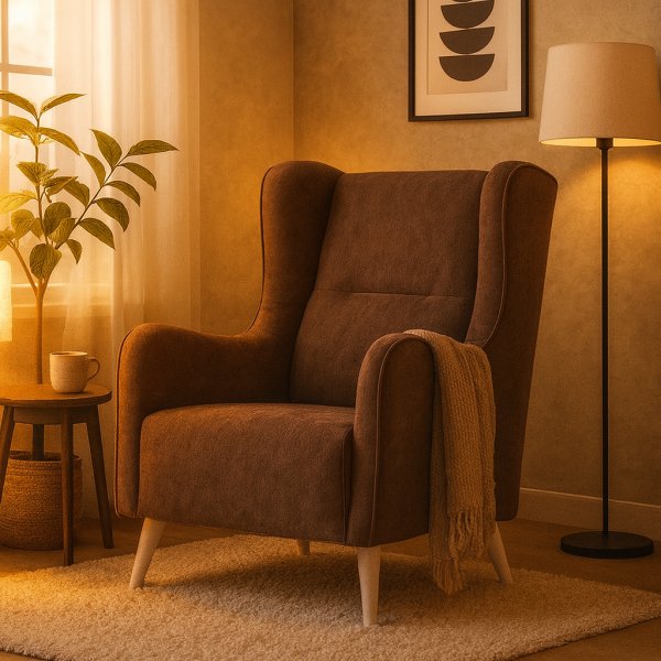 Linsey �reklaff lenestol - M�rkegr�