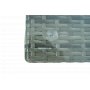 Hjørnesofasett grå kunstrottingsofa med bord og puteboks + Flekkfjerner for møbler Hjørnesofasett grå kunstrottingsofa med bord og puteboks + Flekkfjerner for møbler
