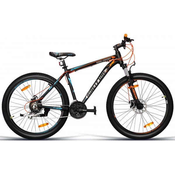 Terrengsykkel 27,5\\\" Snow Leopard Aluminium - Oransje/bl + Ls kjede