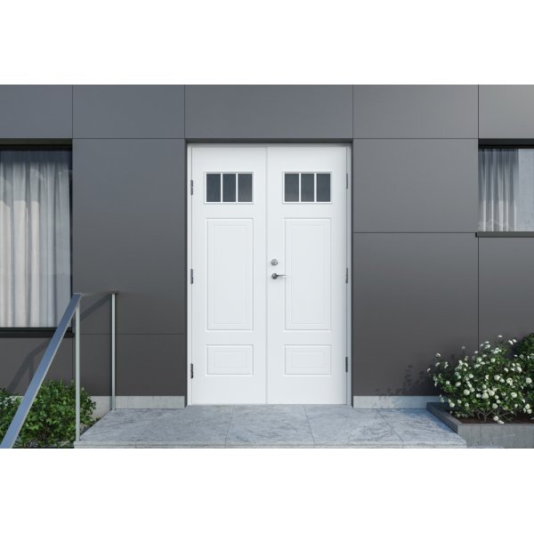 Dobbel ytterdr Louise med vindu