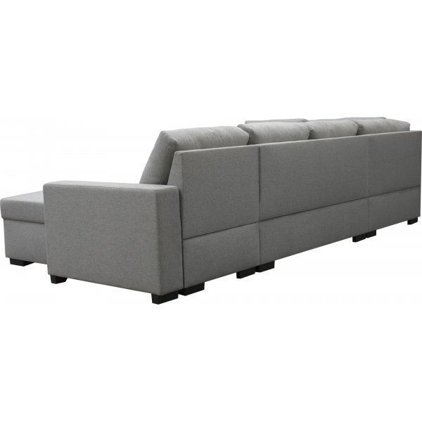U-sofa Solna med oppbevaring - 309 cm - lys grå U-sofa Solna med oppbevaring - 309 cm - lys grå