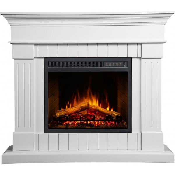 Elektrisk peis Willburn dekorativ elektrisk peis - Hvit