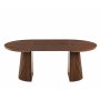 Crossby rundt spisebord uttrekkbart �120-200 cm - Valn�tt