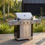 Gassgrill i rustfritt st�l med 5 brennere og IR-brennere - Dallas