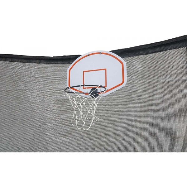 Basketkurv med ball for trampoline