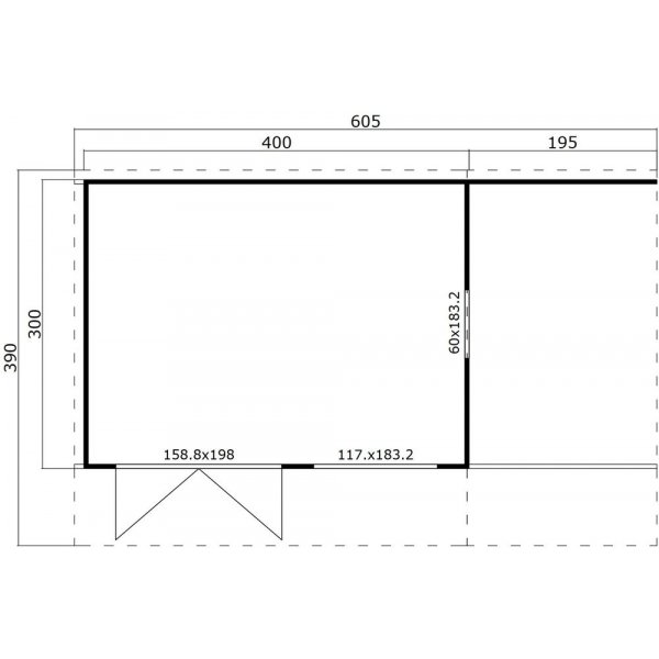 Fribod Katja G - 12 m² Fribod Katja G - 12 m²