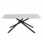Jupiter spisebord - 180x90 cm - Hvit marmorplate i keramikk
