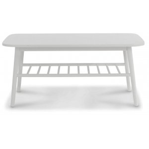 Salongbord hvitt 110x60 cm - Salt�