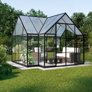 Victory Orangery drivhus 10,2 m� + Drivhusbord