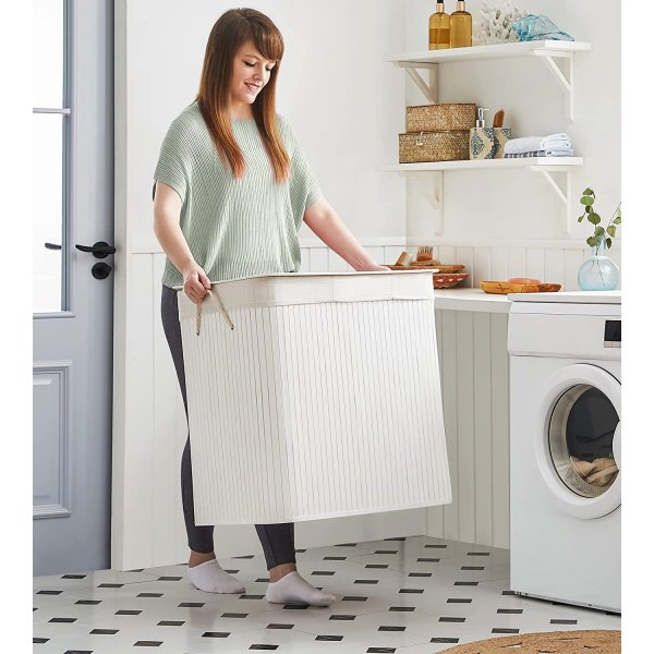 Carolin skittentøyskurv 150 l - Hvit Carolin skittentøyskurv 150 l - Hvit