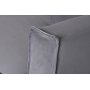 Stor lenestol i m�rkegr� fl�yel - 138 cm bred
