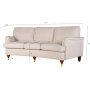Howard sofa 3-seter beige - Buet modell Howard sofa 3-seter beige - Buet modell