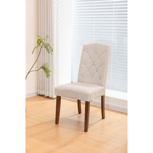 Lexington spisestuestol - Beige/m�rk brun