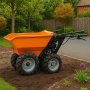 Minidumper 196 cc 250 kg lastekapasitet tippfunksjon hagemaskin Minidumper 196 cc 250 kg lastekapasitet tippfunksjon hagemaskin