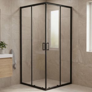 Dusjhjørne 90x90x185 Sort - Onyx 90 Dusjhjørne 90x90x185 Sort - Onyx 90