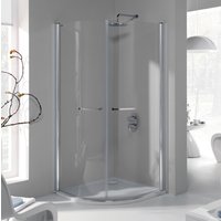 Halvrundt dusjhjørne Prestige III - 6mm glass (inn-og utadgående dører) Halvrundt dusjhjørne Prestige III - 6mm glass (inn-og utadgående dører)