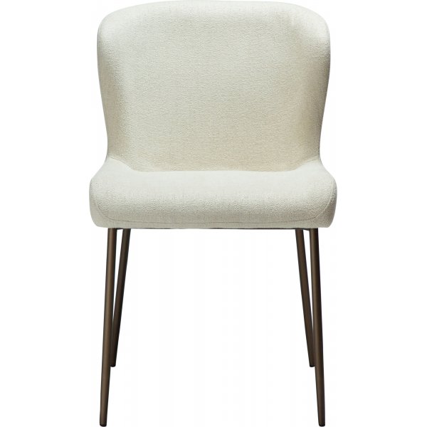 Glam spisestuestol bouclé / antikk messing Glam spisestuestol bouclé / antikk messing