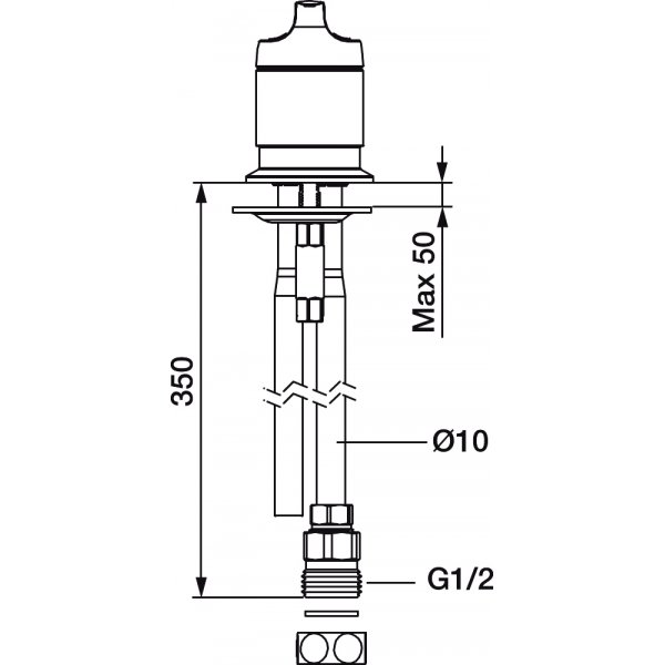 FM Mattsson Stengeventil, benk modell Krom FM Mattsson Stengeventil, benk modell Krom
