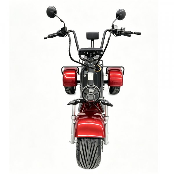 Elscooter Trehjuling - R�d 2000W + L�s kjede