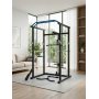 Power Rack hjemmegym 220 cm - Komplett treningsstasjon med 4 J-kroker