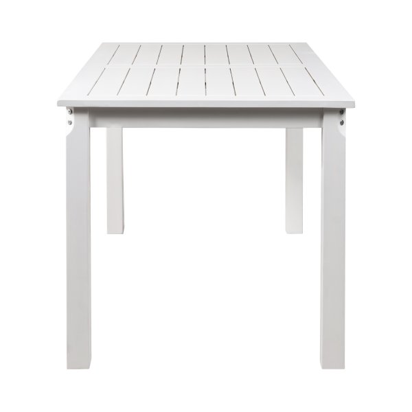 Spisebord 135 cm hvitmalt furu - Hagebord til terrasse Spisebord 135 cm hvitmalt furu - Hagebord til terrasse