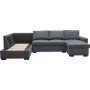 U-sofa Solna vendbar - 309 cm - mørkegrå U-sofa Solna vendbar - 309 cm - mørkegrå