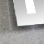 Baderomsspeil 60 x 70 cm med LED-belysning p� sidene og antidugg, rektangul�rt