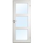 Ulvya innerdr - 1speil - 3 Glass - Massiv + Hndtakssett - Blank