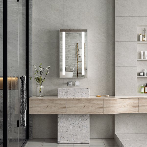 Speilskap - Padova | Myktlukkende dr | LED-belysning