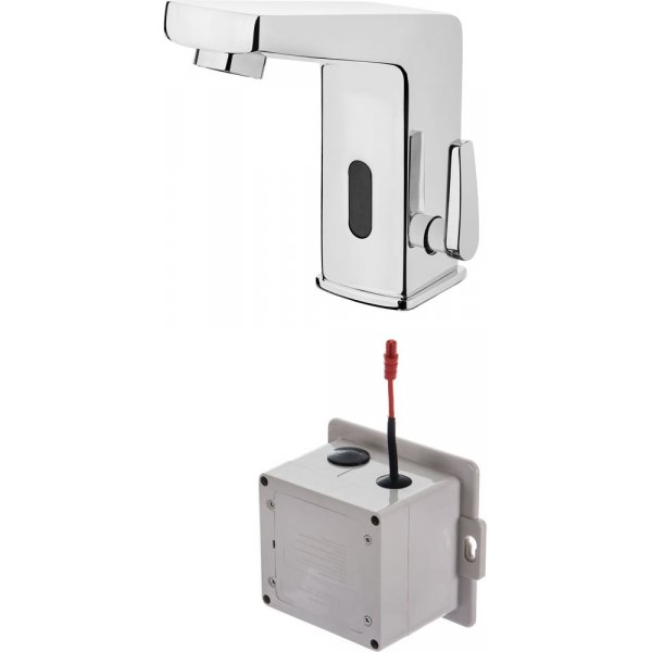 Servantbatteri med bevegelsessensorer - krom