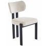 Callum spisestol i beige stoff med svarte ben Callum spisestol i beige stoff med svarte ben