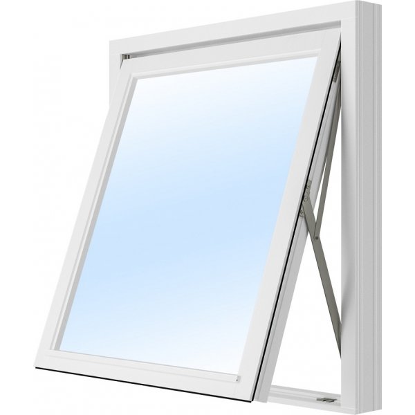 Toppsvingvindu - 2-glass - Aluminium
