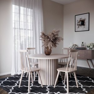 PiPi rundt spisebord �150 cm - Hvitvasket