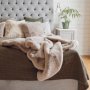 Fluffy pledd Beige - 120 x 180 cm Fluffy pledd Beige - 120 x 180 cm