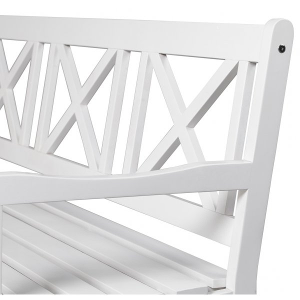 Hagebenk Bohus 3-seter 157 cm - hvit Hagebenk Bohus 3-seter 157 cm - hvit