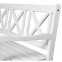 Hagebenk Bohus 3-seter 157 cm - hvit Hagebenk Bohus 3-seter 157 cm - hvit