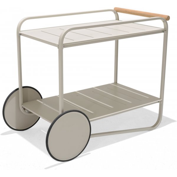Livsstilshageportaler - Beige serveringsvogn